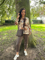 Stone Floral Soft Touch Top Mila